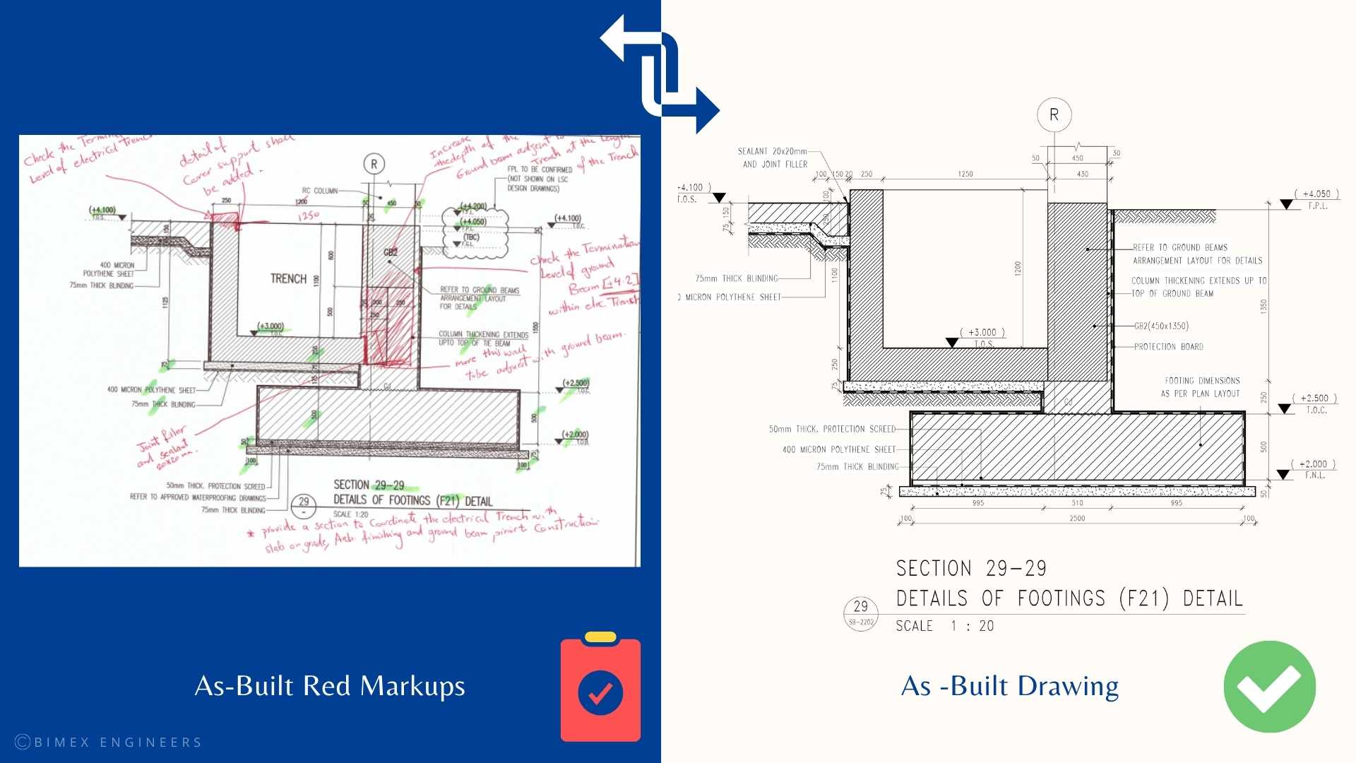 Shop Drawings Vs AsBuilt Drawings BIMEX