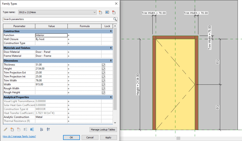 Parametric Revit Family