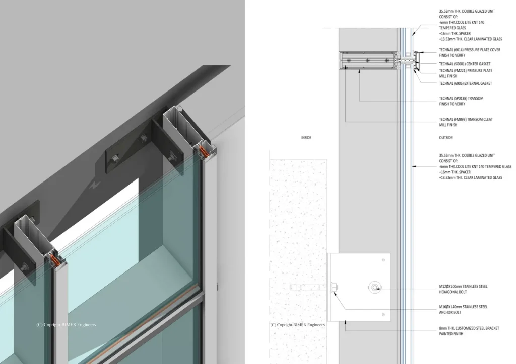 Curtain Wall - Revit Shop Drawing